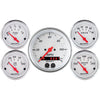 5 PC. GAUGE KIT 3-3/8 in. & 2-1/16 in.  GPS SPEEDOMETER ARCTIC WHITE