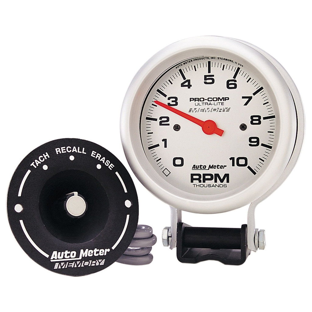 3-3/4 in. PEDESTAL TACHOMETER 0-10000 RPM PEAK MEM ULTRA-LITE