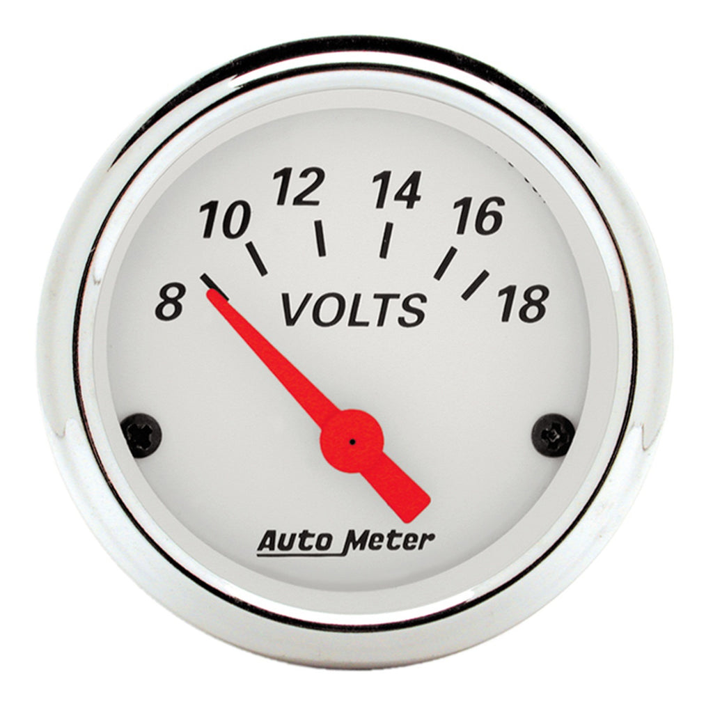 2-1/16 in. VOLTMETER 8-18V ARCTIC WHITE