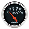 2-1/16 in. VOLTMETER 8-18V DESIGNER BLACK