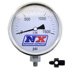 Nitrous Express Nitrous Pressure Gauge 4 inch-high accuracy 8AN