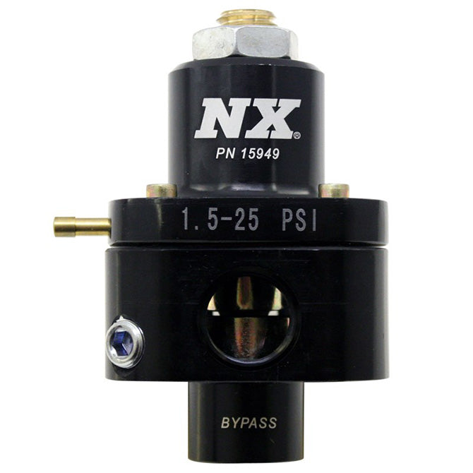 Nitrous Express NX BILLET FUEL PRESSURE REGULATOR BYPASS STYLE 1.5-25PSI