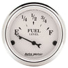 2-1/16 in. FUEL LEVEL 0-90 O GM OLD TYME WHITE