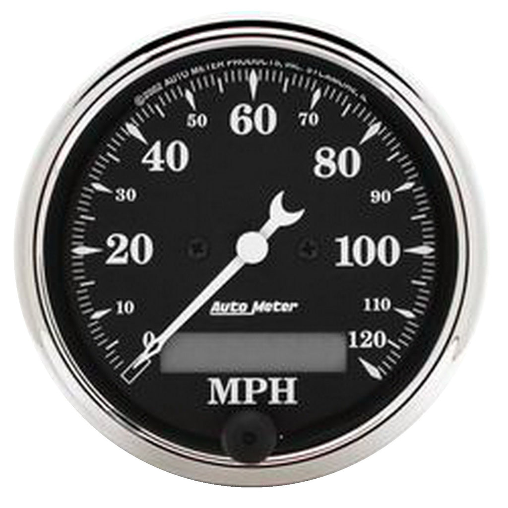 3-1/8 in. SPEEDOMETER 0-120 MPH ELEC. OLD TYME BLACK