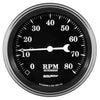 3-3/8 in. TACHOMETER 8K RPM IN-DASH OLD TYME BLACK