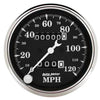 3-1/8 in. SPEEDOMETER 0-120 MPH OLD TYME BLACK