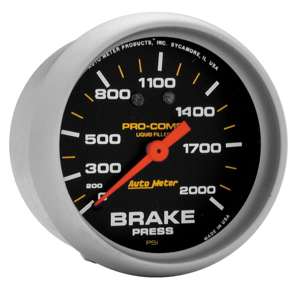 2-5/8 in. BRAKE PRESSURE 0-2000 PSI LIQUID FILLED PRO-COMP