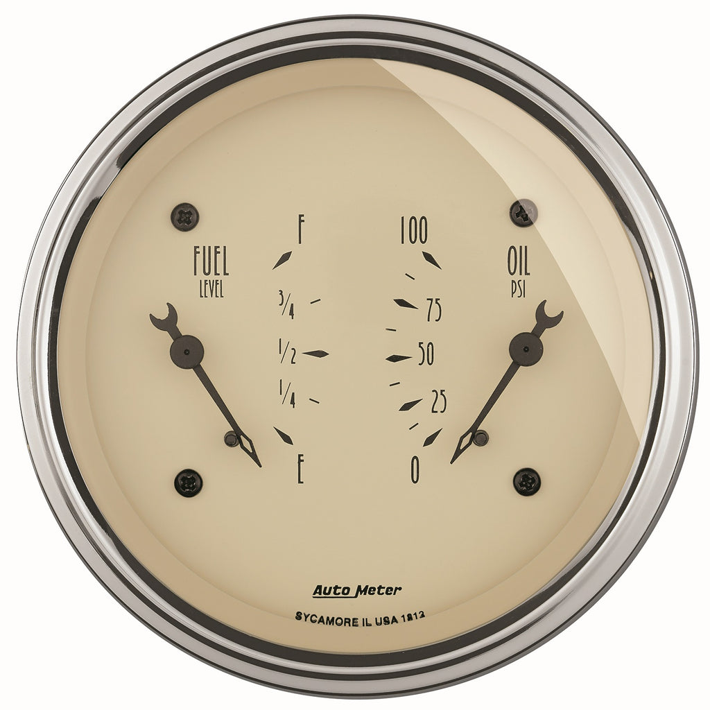 3-3/8 in. DUAL GAUGE 100 PSI/240-33 O ANTIQUE BEIGE