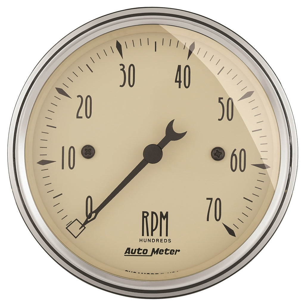 3-1/8 in. IN-DASH TACHOMETER 0-7000 RPM ANTIQUE BEIGE