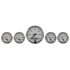 5 PC. GAUGE KIT 3-1/8 in. & 2-1/16 in.  ELEC. SPEEDOMETER AMERICAN PLATINUM