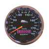 2-5/8 in. SPEEDOMETER 0-190 KPH BLACK PRO-CYCLE