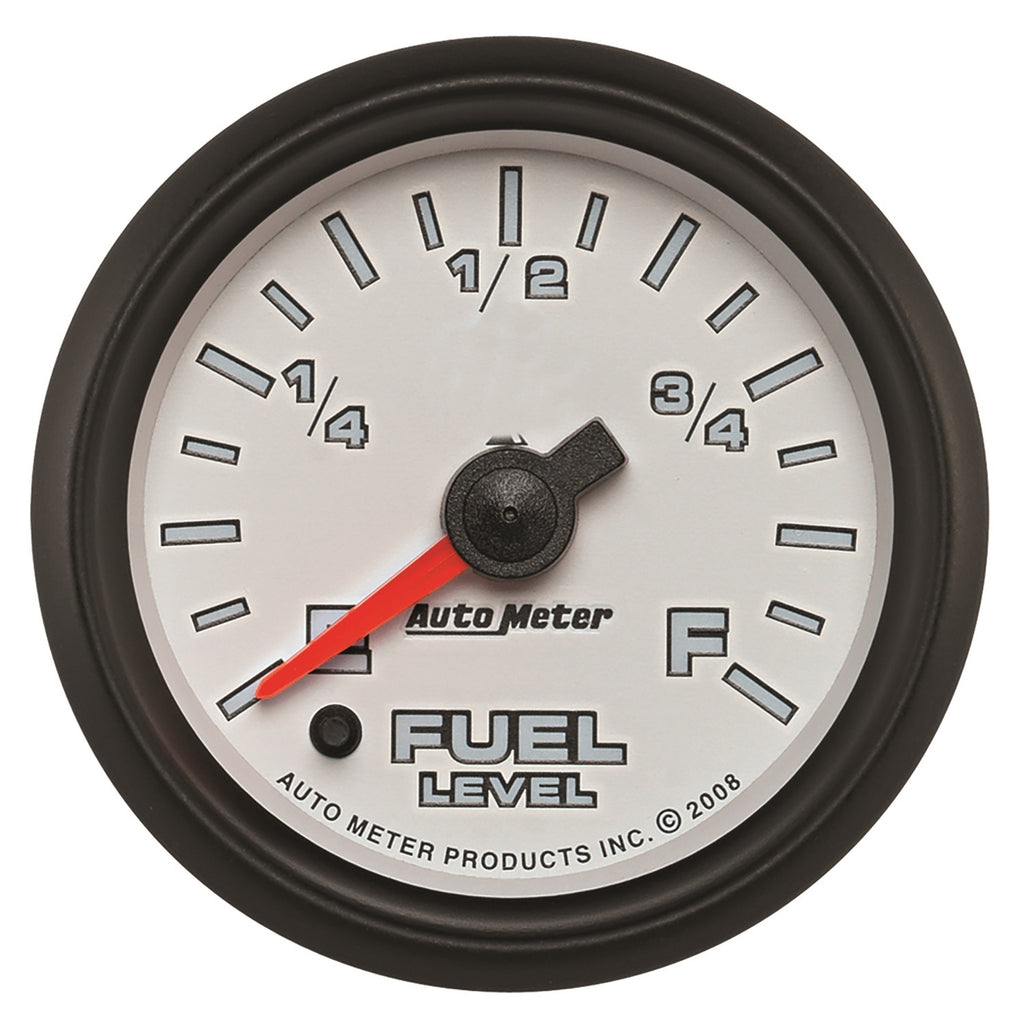 2-1/16 in. FUEL LEVEL PROGRAMMABLE 0-280 O WHITE PRO-CYCLE