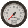 3-3/8 in. TACHOMETER 0-10000 RPM WHITE PRO-CYCLE