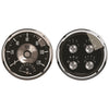 2 PC. GAUGE KIT 5 in. QUAD & TACH/SPEEDO 240-33 O PRESTIGE BLK. DIAMOND