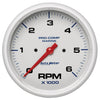 5 in. IN-DASH TACHOMETER 0-6000 RPM MARINE WHITE