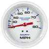 3-3/8 in. MECHANICAL SPEEDOMETER 0-80 MPH MARINE WHITE