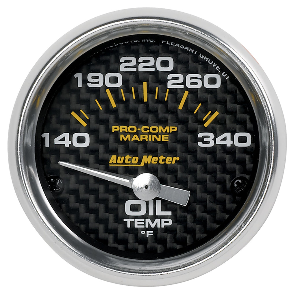 2-1/16 in. OIL TEMPERATURE 140-340 Fahrenheit MARINE CARBON FIBER