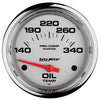 2-5/8 in. OIL TEMPERATURE 140-340 Fahrenheit MARINE CHROME ULTRA-LITE