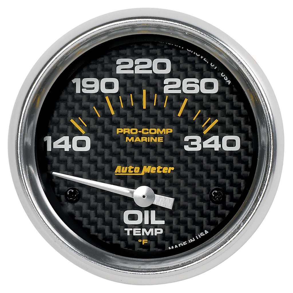 2-5/8 in. OIL TEMPERATURE 140-340 Fahrenheit MARINE CARBON FIBER