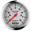 3-3/8 in. IN-DASH TACHOMETER 0-8000 RPM MARINE CHROME ULTRA-LITE