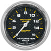 2-5/8 in. PYROMETER 0-1600 Fahrenheit MARINE CARBON FIBER