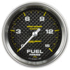 2-1/16 in. FUEL PRESSURE 0-15 PSI MARINE CARBON FIBER