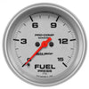 2-5/8 in. FUEL PRESSURE 0-15 PSI MARINE SILVER ULTRA-LITE