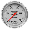 2-5/8 in. FUEL PRESSURE 0-15 PSI MARINE CHROME ULTRA-LITE