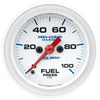 2-1/16 in. FUEL PRESSURE 0-100 PSI MARINE WHITE