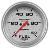 2-5/8 in. FUEL PRESSURE 0-100 PSI MARINE SILVER ULTRA-LITE