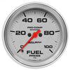 2-5/8 in. FUEL PRESSURE 0-100 PSI MARINE CHROME ULTRA-LITE