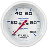 2-5/8 in. FUEL PRESSURE 0-100 PSI MARINE WHITE