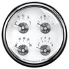 5 in. QUAD GAUGE 100 PSI/100-250 Fahrenheit/8-18V/240-33 O PRESTIGE PEARL