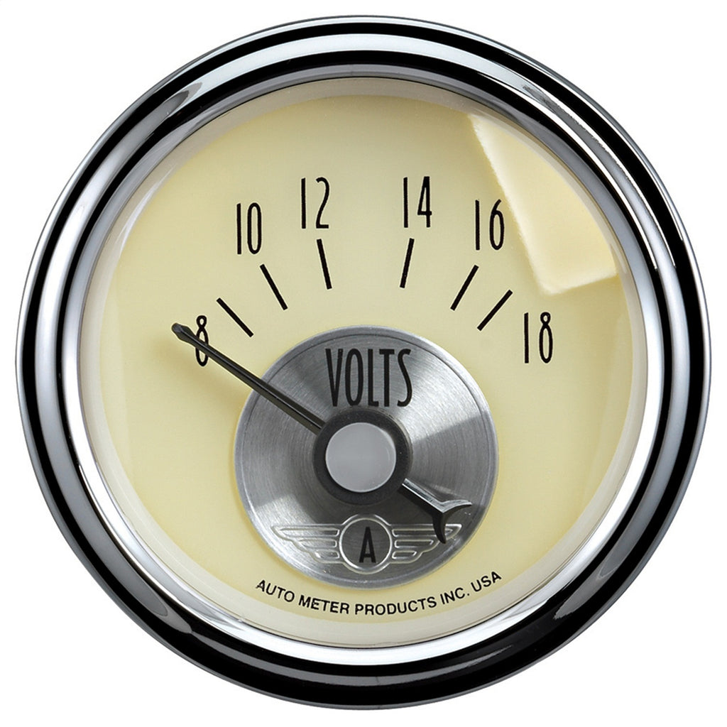 2-1/16 in. VOLTMETER 8-18V PRESTIGE ANTIQUE IVORY