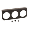 GAUGE MOUNTING PANEL TRIPLE 2-1/16 in.  BLACK ALUMINUM