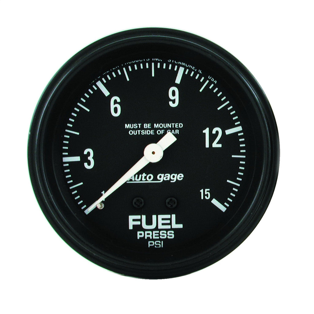 2-5/8 in. FUEL PRESSURE 0-15 PSI AUTO GAGE