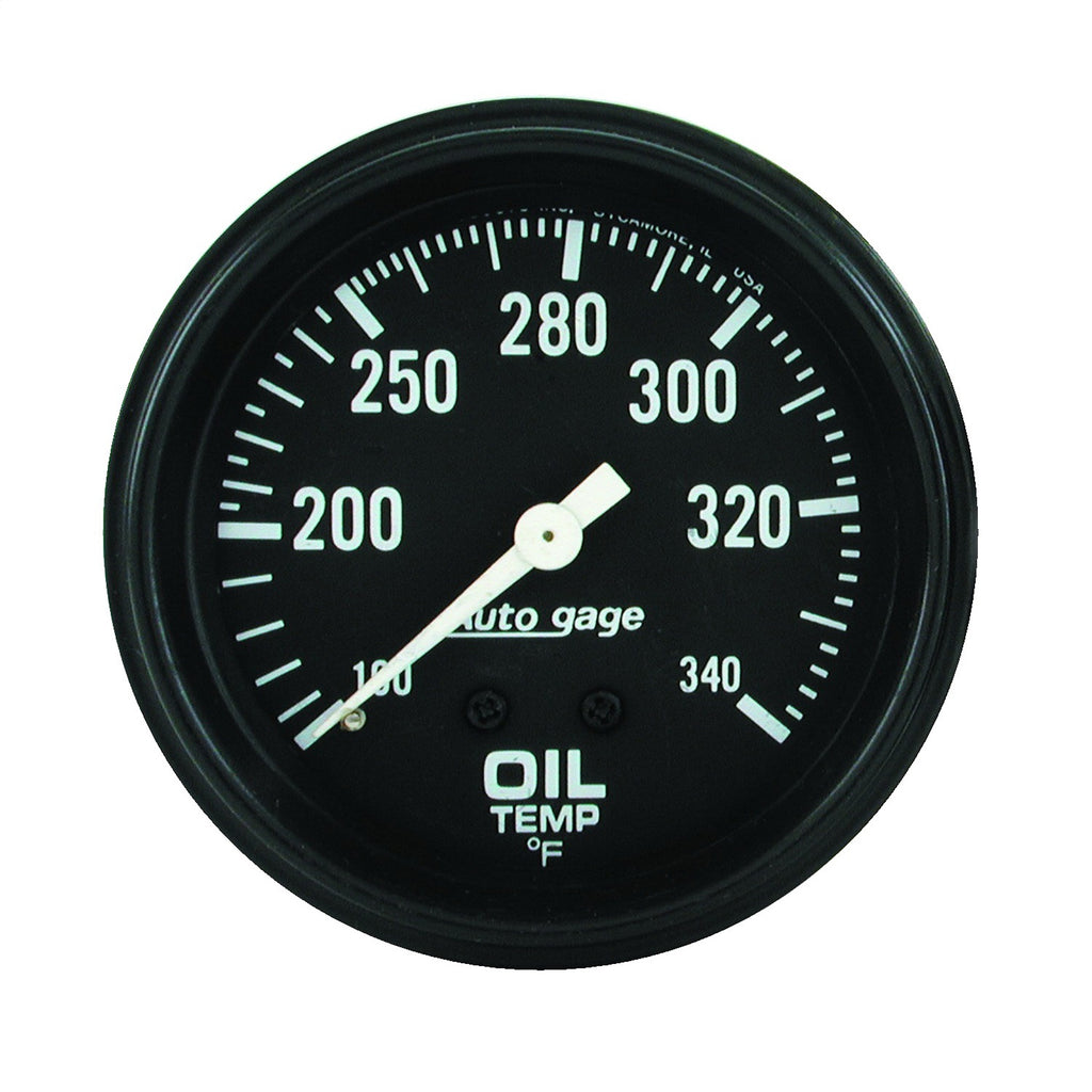 2-5/8 in. OIL TEMPERATURE 100-340 Fahrenheit AUTO GAGE