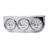 GAUGE CONSOLE OILP/WTMP/VOLT 2-1/16 in.  100 PSI/280 Fahrenheit/16V WHT DIAL CHROME BZL AG