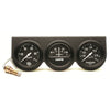 GAUGE CONSOLE OILP/WTMP/AMP 2-5/8 in.  100 PSI/280 Fahrenheit/60A BLK DIAL BLK BZL AG