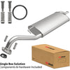 BRExhaust 2003-2013 Toyota Corolla L4 1.8L Direct-Fit Replacement Exhaust System