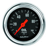 2-1/16 in. OIL PRESSURE 0-100 PSI TRADITIONAL CHROME