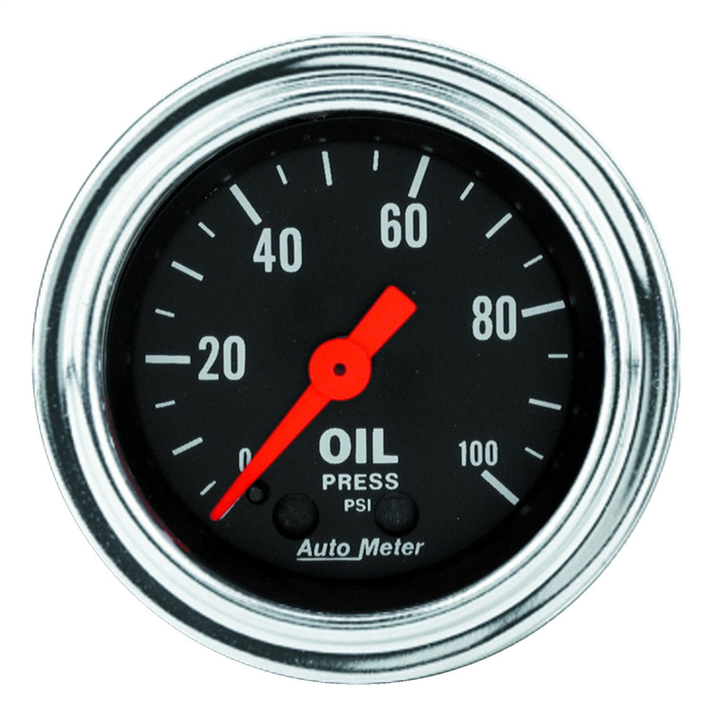 2-1/16 in. OIL PRESSURE 0-100 PSI TRADITIONAL CHROME