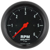 3-3/8 in. IN-DASH TACHOMETER 0-6000 RPM Z-SERIES