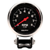 2-5/8 in. PEDESTAL TACHOMETER 0-8000 RPM TRADITIONAL CHROME