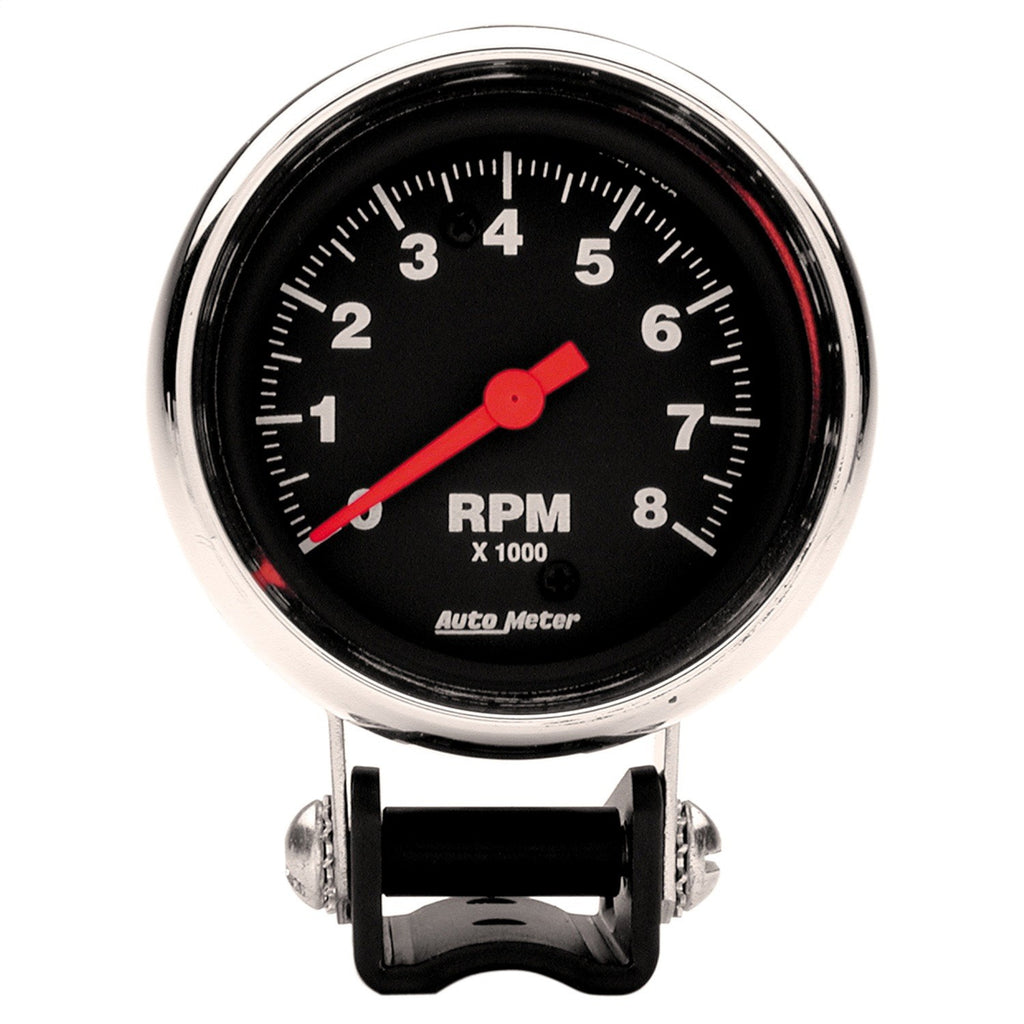 2-5/8 in. PEDESTAL TACHOMETER 0-8000 RPM TRADITIONAL CHROME