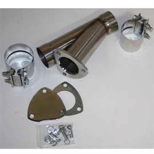 Granatelli Manual Exhaust Cutouts - Stainless Steel - Slip Fit