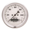 3-3/8 in. SPEEDOMETER 0-120 MPH OLD-TYME WHITE