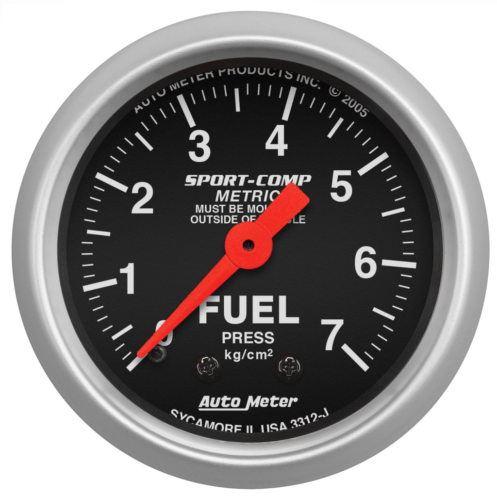 2-1/16 in. FUEL PRESSURE 0-7 KG/CM2 SPORT-COMP