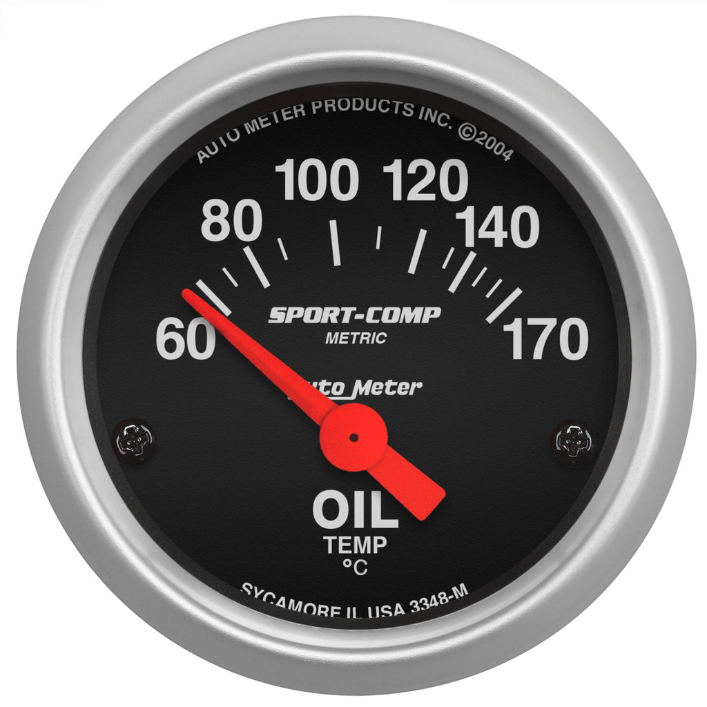 2-1/16 in. OIL TEMPERATURE 60-170 Celsius SPORT-COMP