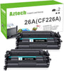 Aztech 26A CF226A Toner Cartridge 2 Pack Compatible Replacement for HP 26A CF226A 26X CF226X Pro M402Dn M402N M402Dw Pro MFP M426Fdw M426Fdn M426Dw Series Printer Ink High Yield (Black 2-Pack)